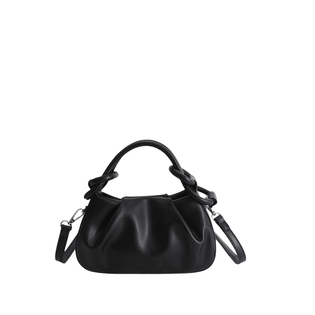 Women's Minimalist Pleated PU Leather Shoulder Bag